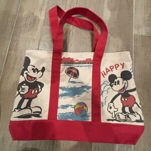 Junk food mickey mouse tote bag disney limited edition rare huge beach